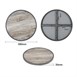 Bolero Rond Tafelblad Van Glasvezel Met Houteffect 580 Mm