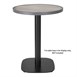 Bolero Rond Tafelblad Van Glasvezel Met Houteffect 580 Mm