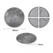 Bolero Rond Tafelblad Van Glasvezel, Donker Steeneffect, 580mm