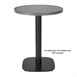 Bolero Rond Tafelblad Van Glasvezel, Geborsteld Zwart 580mm
