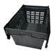 Vogue Geperforeerde Kunststof Transportopslagkrat Met Vast Deksel 600x400x320mm