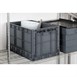Vogue Kunststof Opvouwbare Transport Opbergkrat 594X396X353Mm