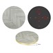 Bolero Voorgeboord Rond Tafelblad Chevron Design 600mm