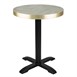 Bolero Voorgeboord Rond Tafelblad Chevron Design 600mm