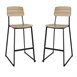 Bolero Beaufort Hoge Krukken Met Houten Interieur (Pak Van 2)