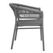 Bolero Florence Grijze Mix Touw Twist Rieten Stoelen (Pak Van 2)