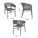 Bolero Florence Grijze Mix Touw Twist Rieten Stoelen (Pak Van 2)