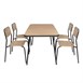 Bolero Santorini Rechthoekige Tafel Houteffect 1400 Mm