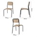 Bolero Santorini Tuinstoelen Met Houteffect (4 Stuks)