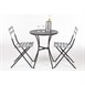 Bolero stalen tuinset zwart (tafel en twee stoelen) 