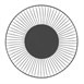 Olympia Draadvoer Displayschaal Rond Zwart - 285X85mm