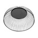 Olympia Draadvoer Displayschaal Rond Zwart - 285X85mm