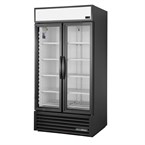True Koeling Met 2 Glazen Deuren 991L Staand Zwart Gdm-35-Hc-Tsl01