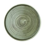 Churchill Stonecast Patina Burnished Green Bord Met Opstaande Rand 25.9cm (pak van 6)