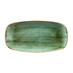 Churchill Stonecast Samphire Green Chefs Ovaal Bord 29.8 x 15.2cm (pak van 12)