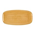 Churchill Stonecast Tangerine Chefs' Oblong No. 3 Borden (Pak Van 12)