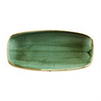 Churchill Stonecast Samphire Green Chefs Ovaal Bord 27 x 12.7cm (pak van 12)