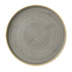 Churchill Stonecast Grey Bord Met Opstaande Rand 25.9cm (pak van 6)