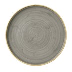 Churchill Stonecast Grey Bord Met Opstaande Rand 22cm (pak van 6)