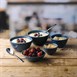 Churchill Super Vitrified Nourish Oslo Blue Contour Dip Schaaltje 110ml (Pak Van 12)
