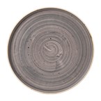 Churchill Stonecast Grey Bord Met Opstaande Rand 27.9cm (pak van 6)