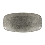 Churchill Raku Quartz Black Chefs Ovaal Bord 29.8 x 15.2cm (pak van 12)