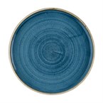 Churchill Stonecast Java Blue Bord Met Opstaande Rand 21cm (pak van 6)