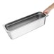 Vogue Roestvrijstalen Gastronorm 2/4 Bak 150mm