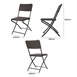 Bolero Rattan Klapstoelen Bruin (Set Van 2)