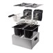 Tristar Dubbele Mand Frituur Fr-6937 - 2 x 3 Ltr Roestvrij Staal