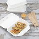 Fiesta Composteerbare Bagasse Voedselcontainers 9X6" (Pak Van 200)
