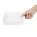 Olympia Whiteware Vierkante Ovenschaal Met Handgrepen 200x180x40mm (Pakket Van 3)