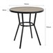 Bolero Marston Ronde Buitentafel Zwart 700mm