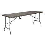 Bolero Rotan Rechthoekige Centervouwtafel Bruin 6Ft