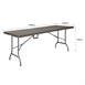 Bolero Rotan Rechthoekige Centervouwtafel Bruin 6Ft
