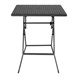 Bolero Vierkante Inklapbare Tafel Zwart 620mm