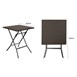 Bolero Vierkante Opvouwbare Tafel Bruin 620mm