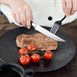 Olympia Premium Geklonken Steakmessen Met Zwarte Abs Handvatten (Set Van 6)