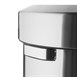 Bolero Geborsteld Stalen Prullenbak Met Swingdeksel 70Ltr