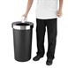 Bolero Ronde Zwarte Bak Met Open Deksel 60Ltr