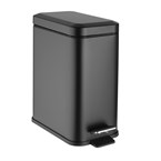 Jantex Slanke Washroom Prullenbak Zwart 5Ltr