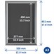 Europel Kliklijst A3 25mm Zilver