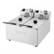 Buffalo Dubbel Tank Dubbele Mand 2X3Ltr Aanrecht Friteuse 2X2Kw