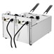 Buffalo Dubbel Tank Dubbele Mand 2X3Ltr Aanrecht Friteuse 2X2Kw