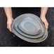 Olympia Ember Blauwe Driehoekige Borden 250 mm (Pak Van 6)