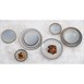 Olympia Drift Grey Plain Coupe Lage Kommen 260 mm (Pak Van 4)