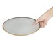 Olympia Drift Grey Coupe Low Bowls Met Reliëf, 260 mm (Pak Van 4)