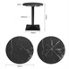 Bolero Complete Tafel Rond Zwarte Steen Effect 600mm