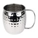 Olympia Barware Gehamerde RVS Mokken 440ml (Verpakking Van 6)