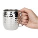 Olympia Barware Gehamerde RVS Mokken 440ml (Verpakking Van 6)